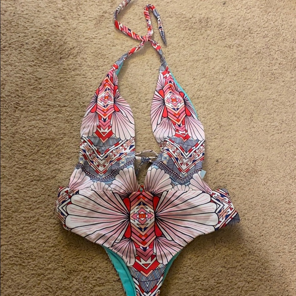 Low plunge one piece